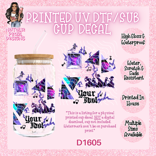 D1605 UV DTF/Sub Decal