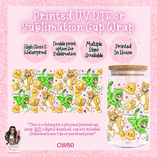 CW50 UV DTF/SUB Cup Wrap