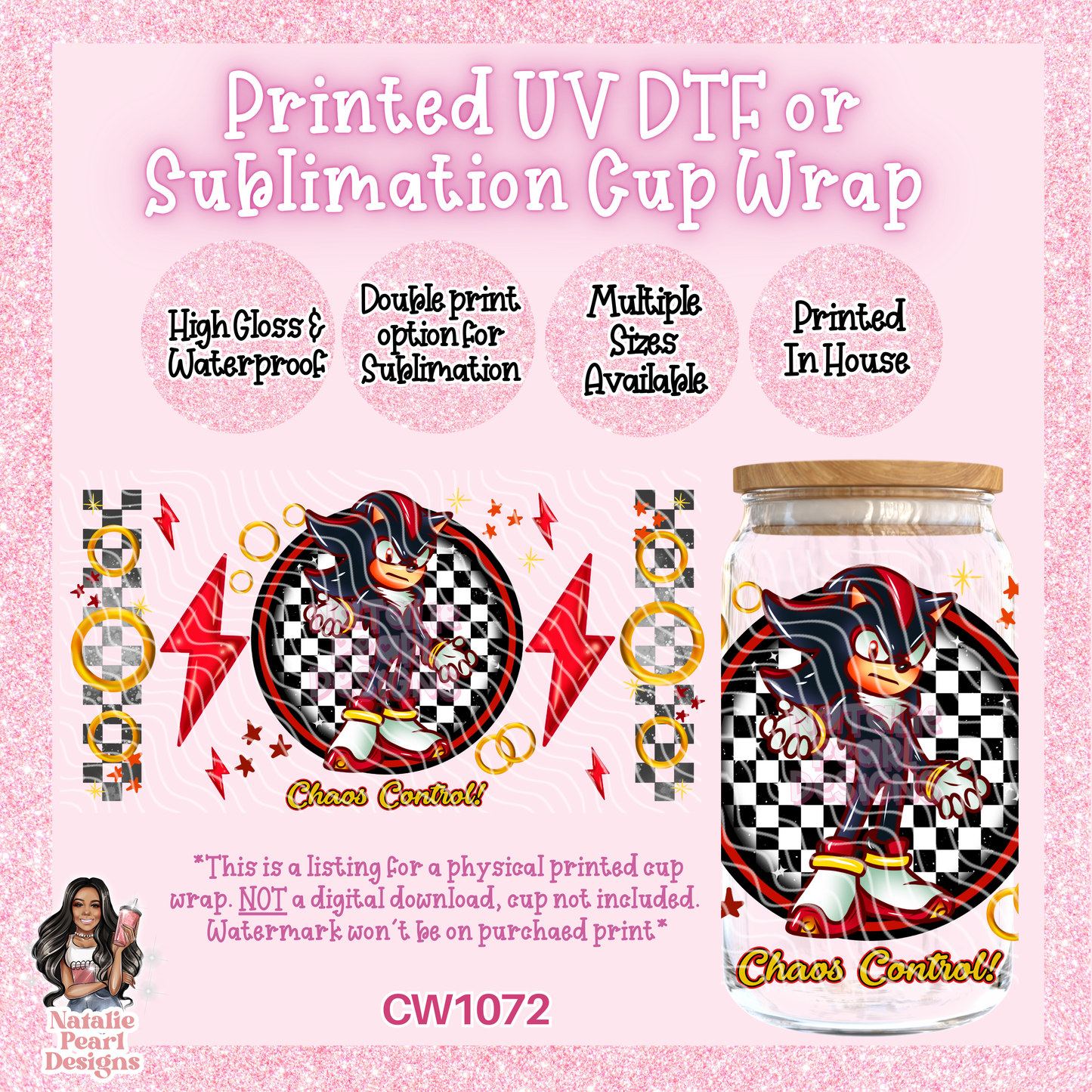 CW1072 UV DTF/SUB Cup Wrap