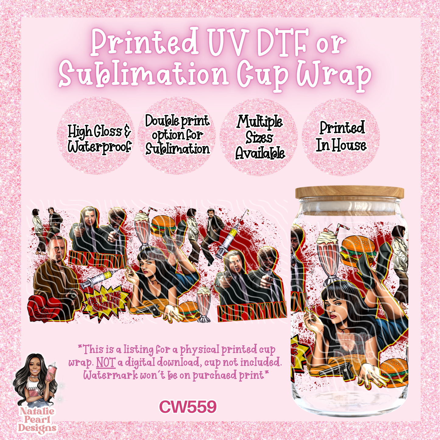 CW559 UV DTF/SUB Cup Wrap