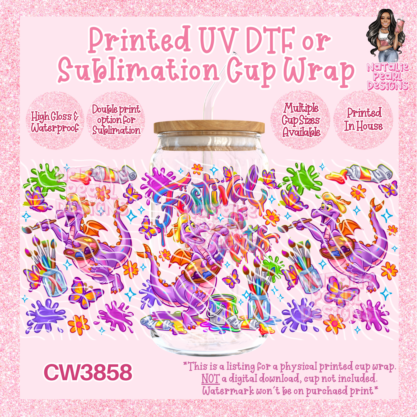 CW3858 UV DTF/SUB Cup Wraps