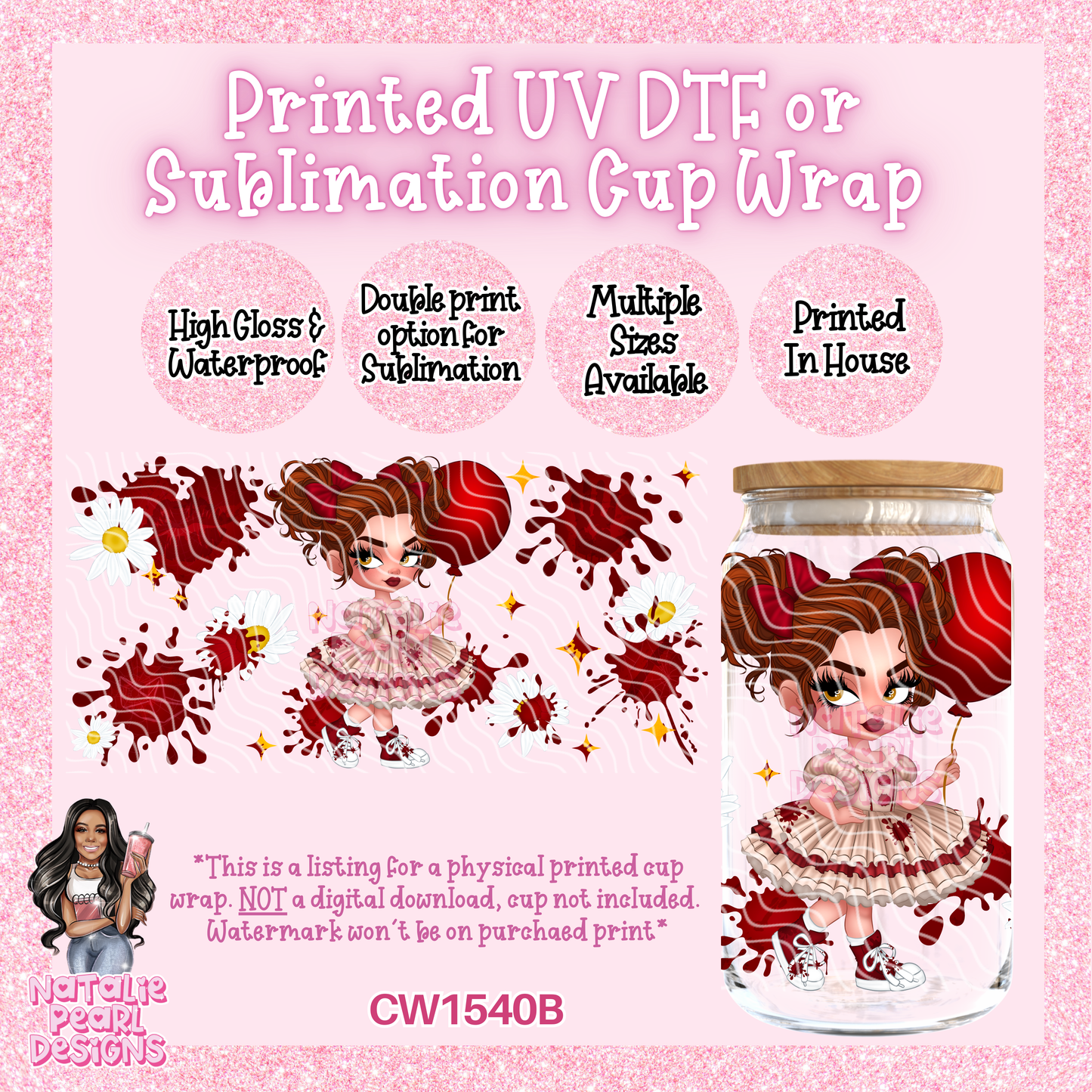 CW1540B UV DTF/SUB Cup Wrap
