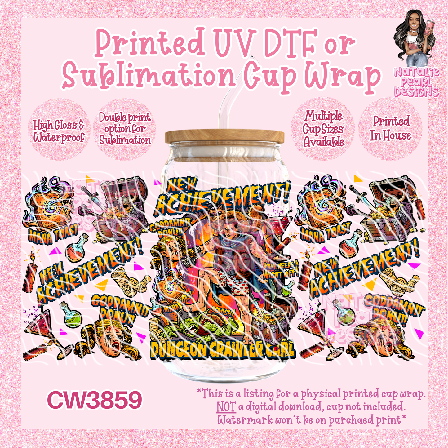 CW3859 UV DTF/SUB Cup Wraps
