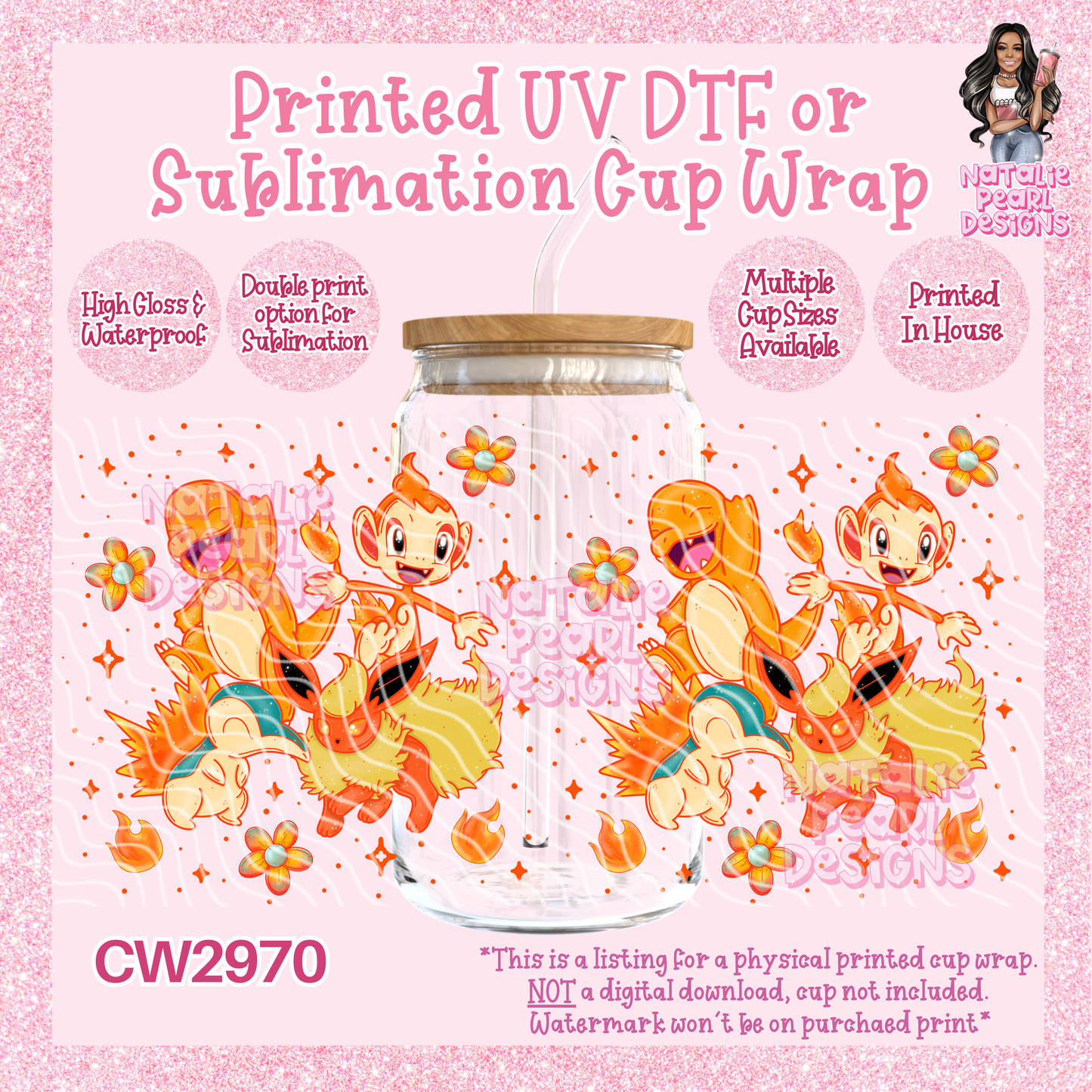 CW2970 UV DTF/SUB Cup Wraps