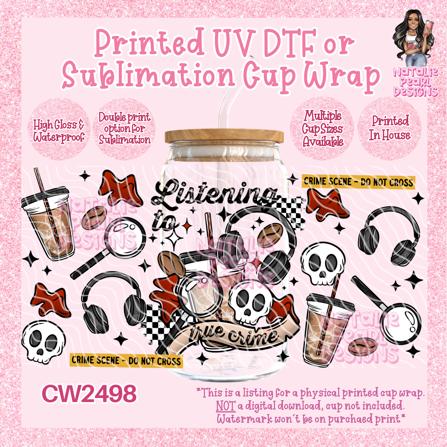 CW2498 UV DTF/SUB Cup Wraps