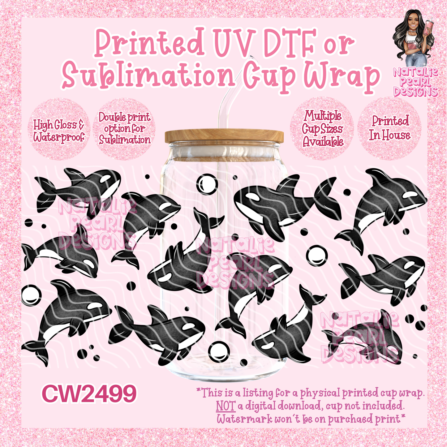 CW2499 UV DTF/SUB Cup Wraps