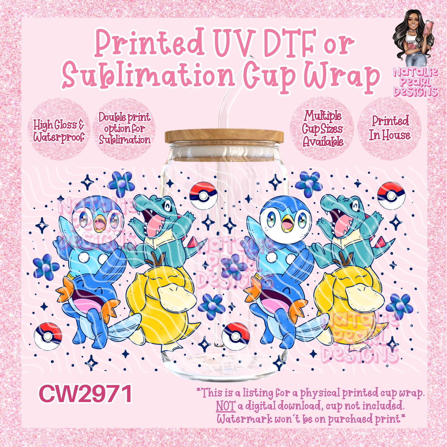 CW2971 UV DTF/SUB Cup Wraps