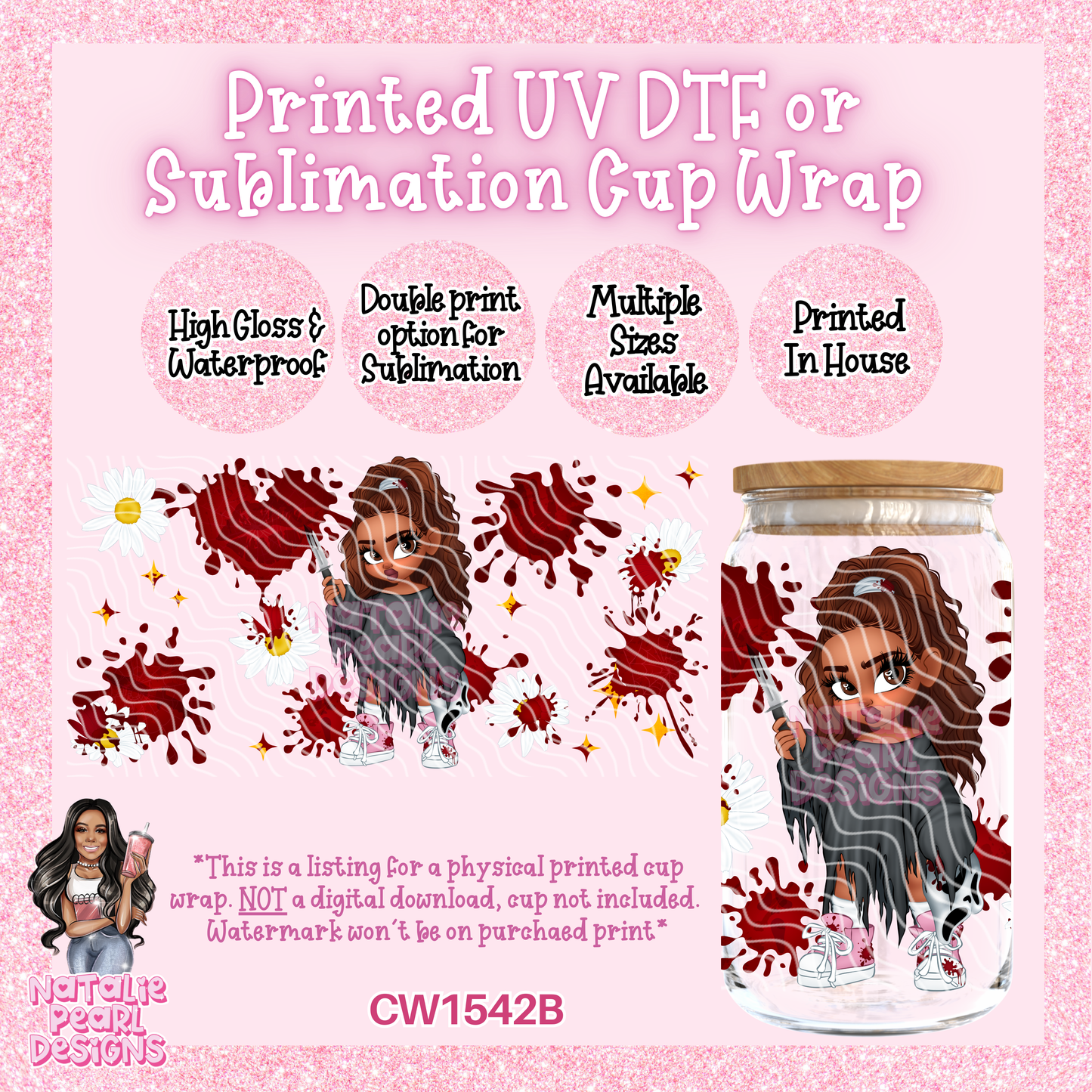 CW1542B UV DTF/SUB Cup Wrap