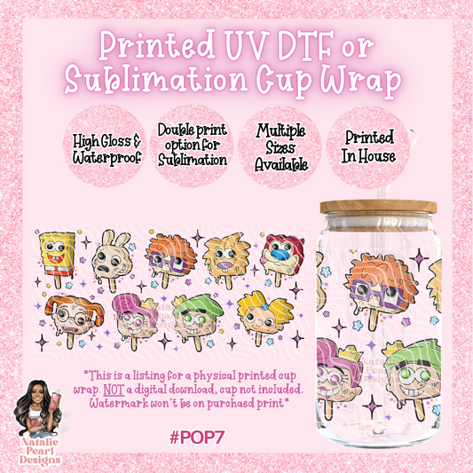 POP7 UV DTF/SUB Cup Wrap