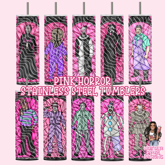 Horror Pink Stainless Steel Tumblers