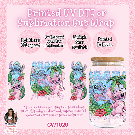 CW1020 UV DTF/SUB Cup Wrap