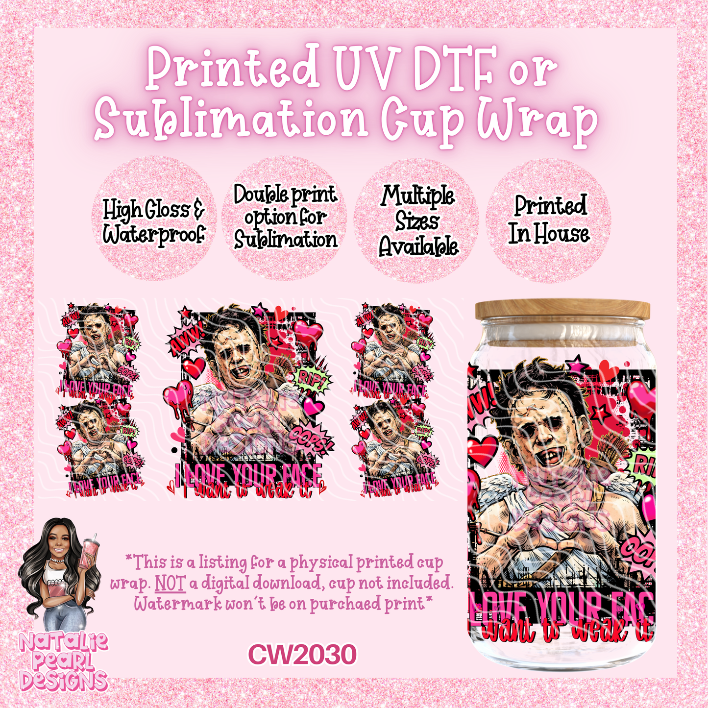 CW2030 UV DTF/SUB Cup Wraps