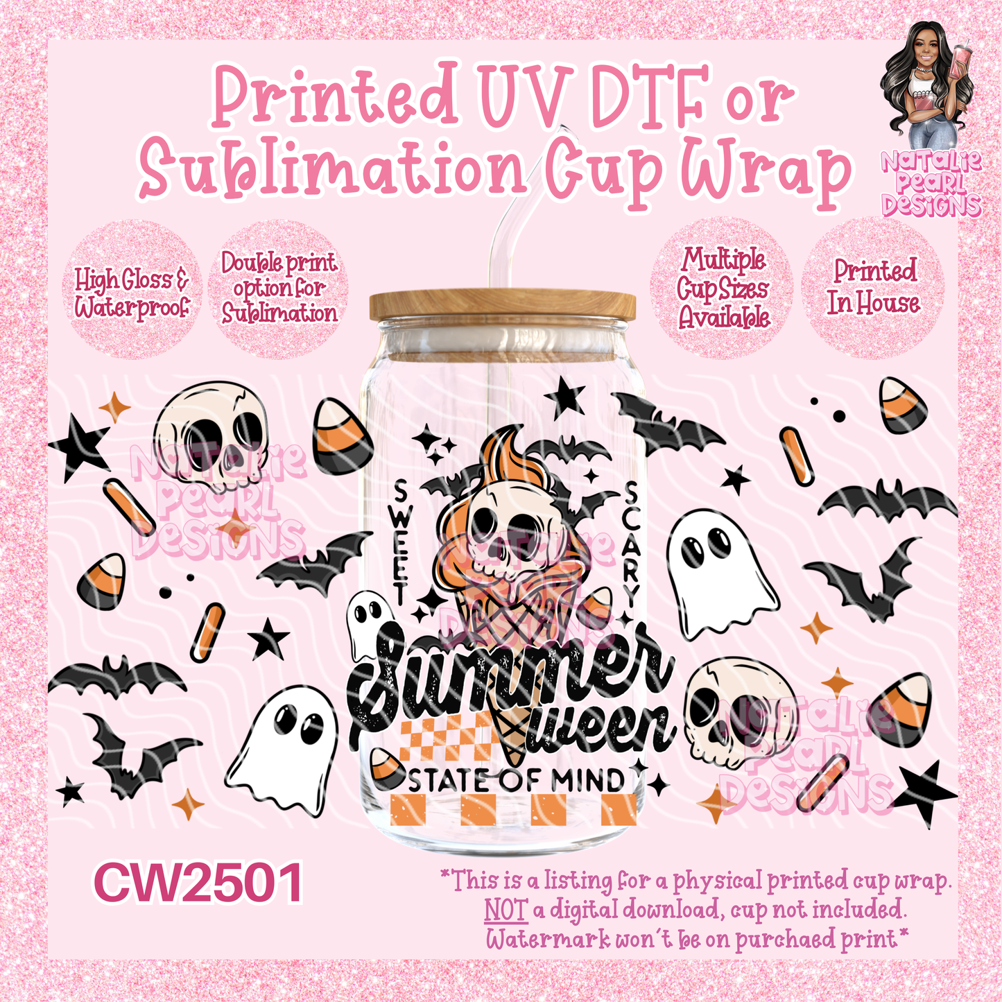 CW2501 UV DTF/SUB Cup Wraps