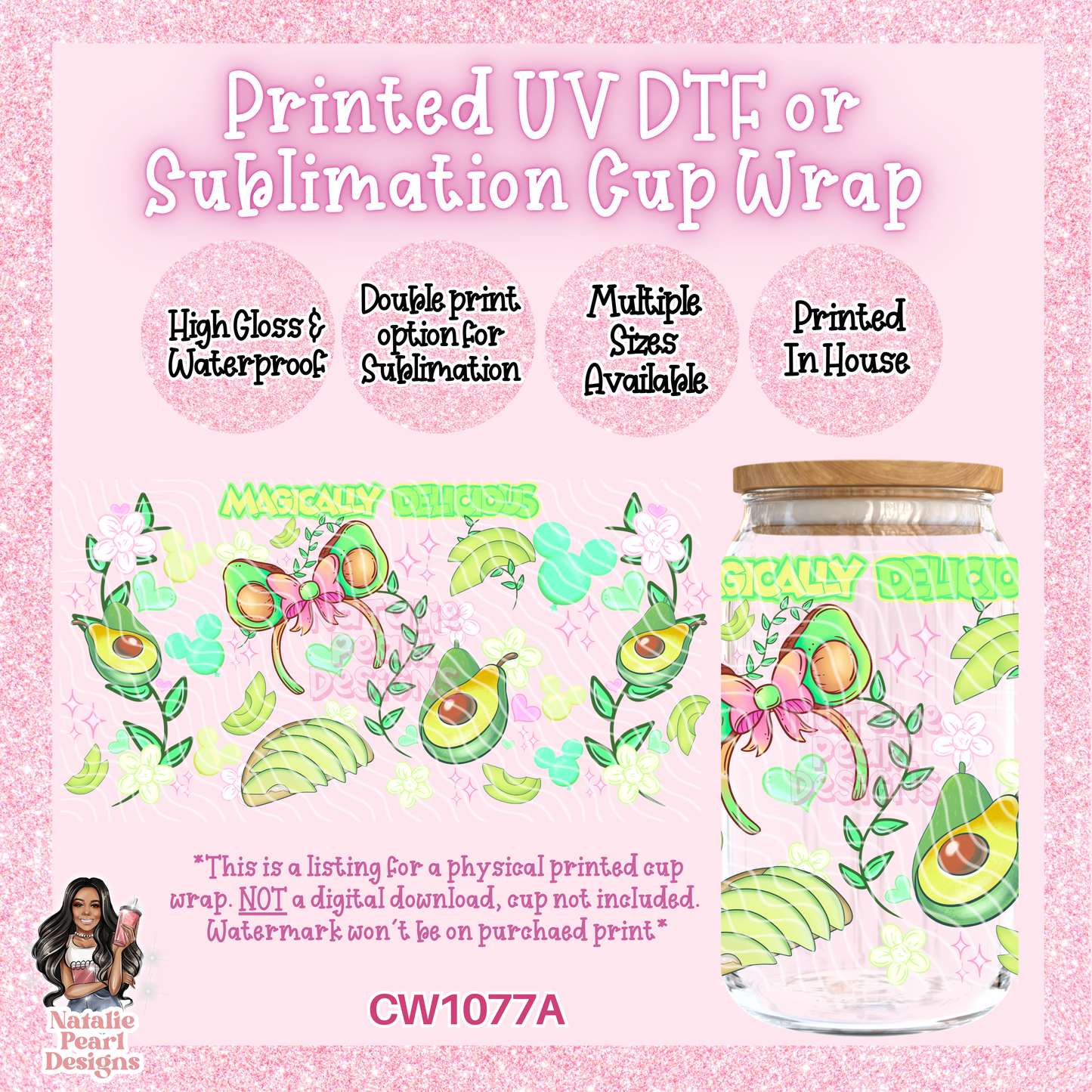 CW1077A UV DTF/SUB Cup Wrap