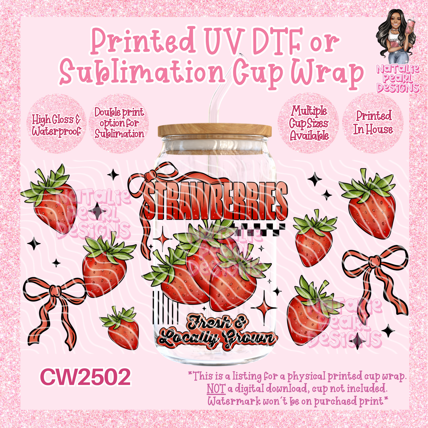 CW2502 UV DTF/SUB Cup Wraps