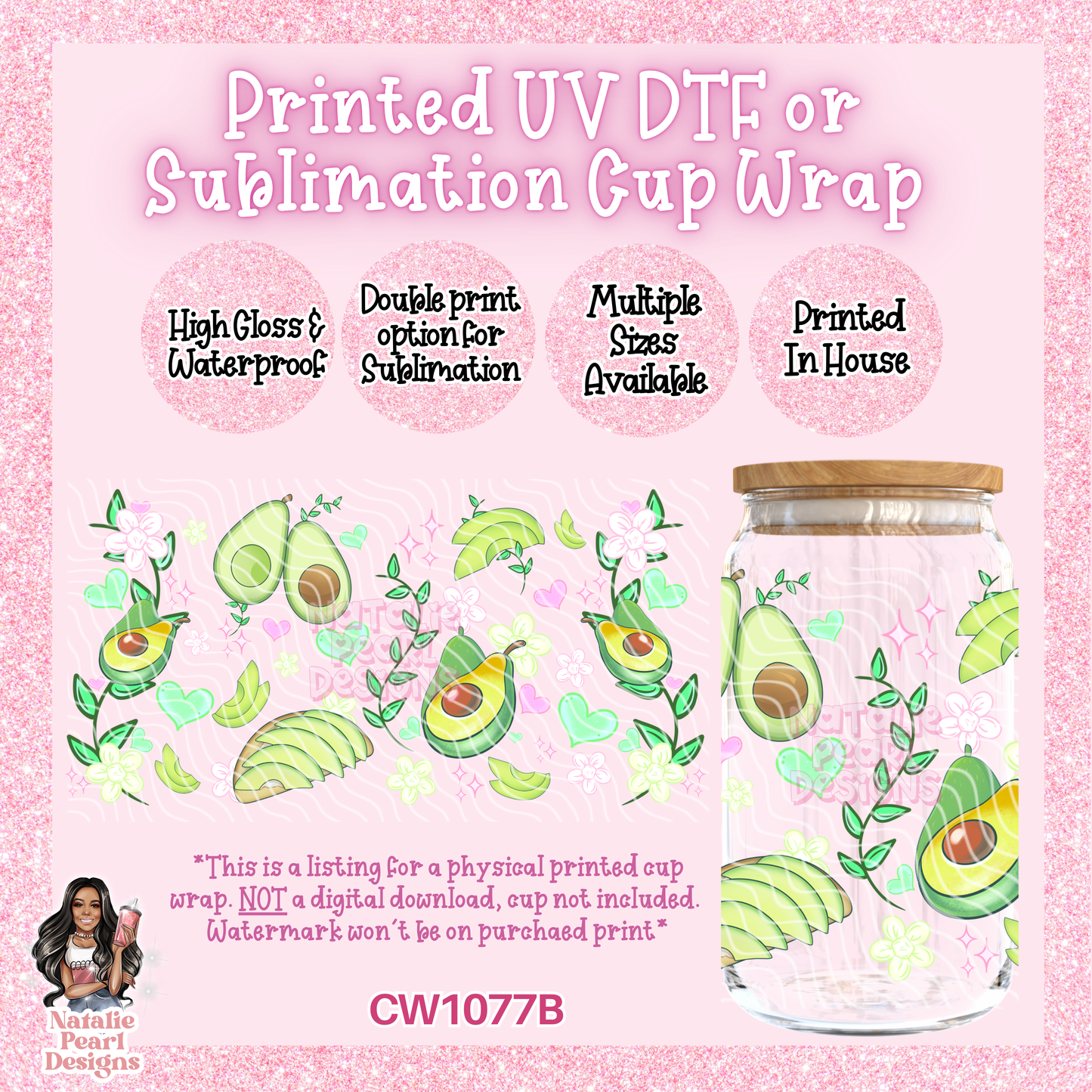 CW1077B UV DTF/SUB Cup Wrap