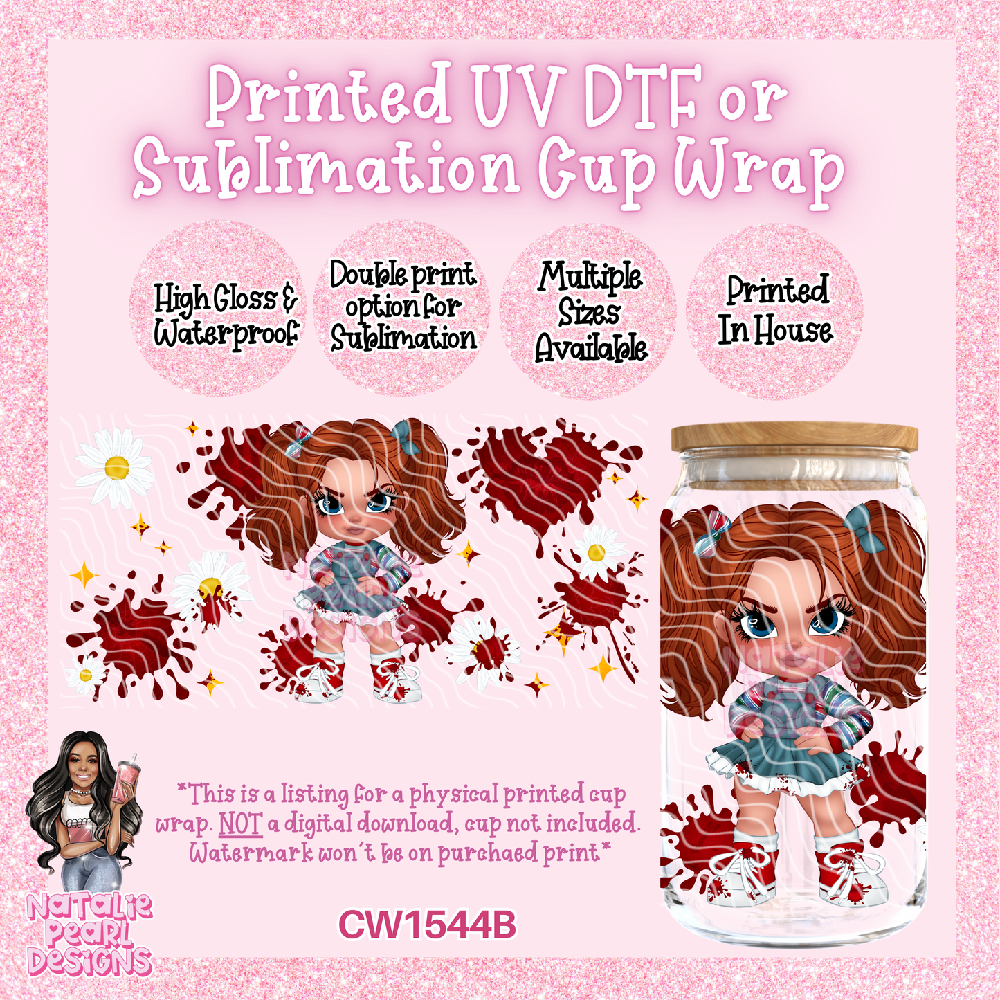 CW1544B UV DTF/SUB Cup Wrap