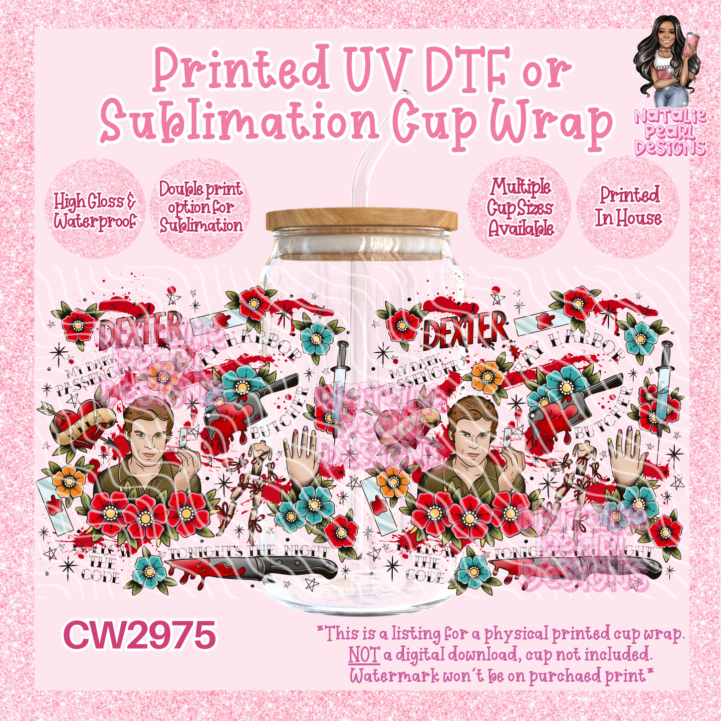 CW2975 UV DTF/SUB Cup Wraps