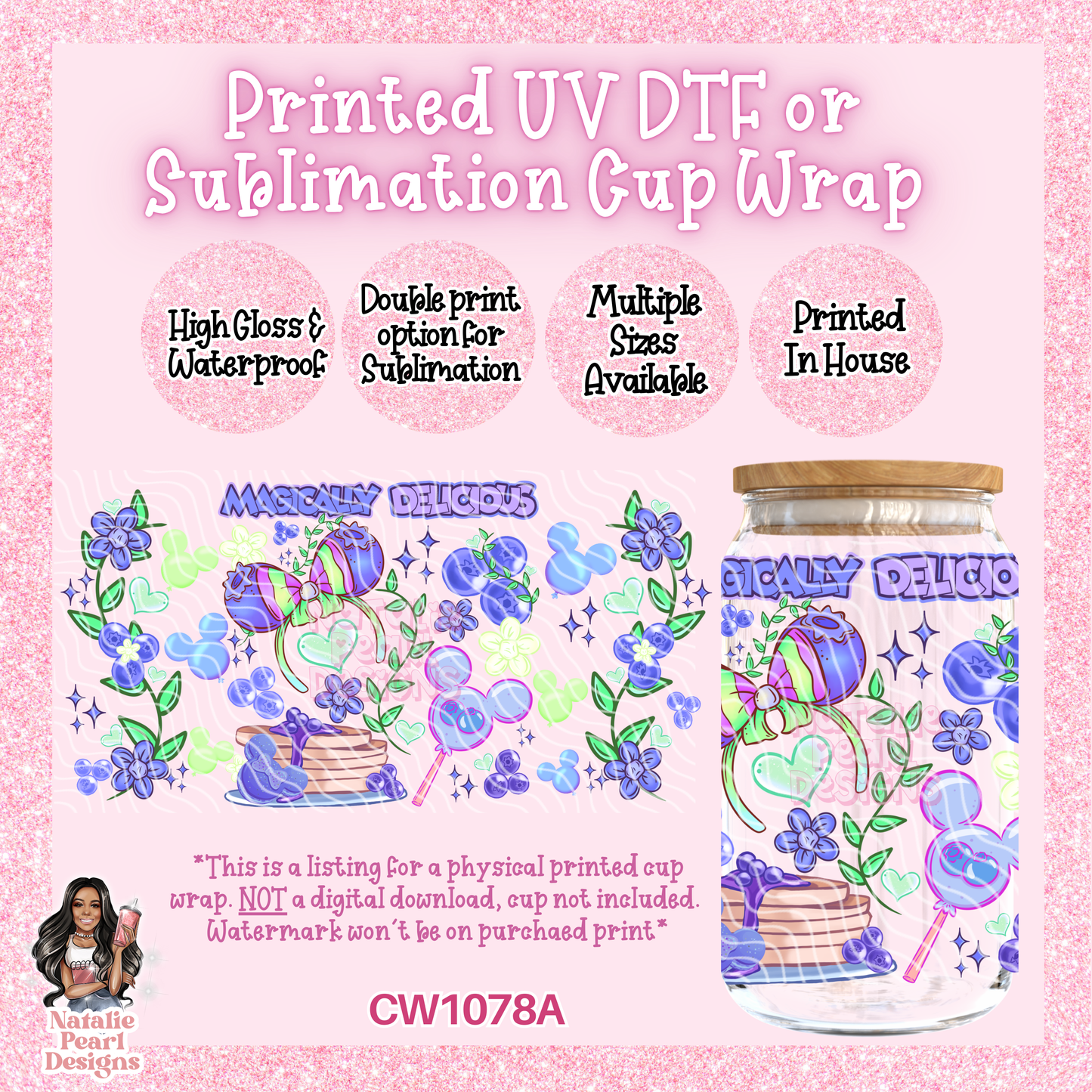 CW1078A UV DTF/SUB Cup Wrap