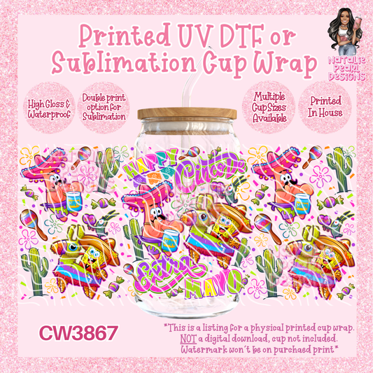 CW3867 UV DTF/SUB Cup Wraps