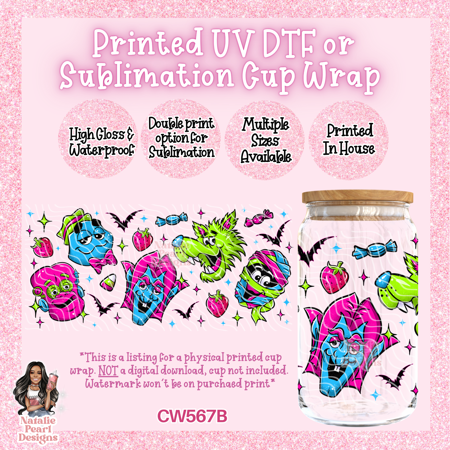 CW567B UV DTF/SUB Cup Wrap