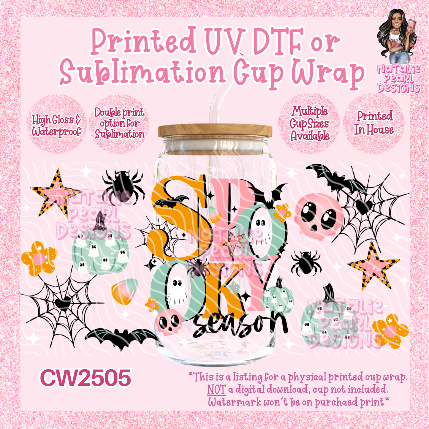 CW2505 UV DTF/SUB Cup Wraps