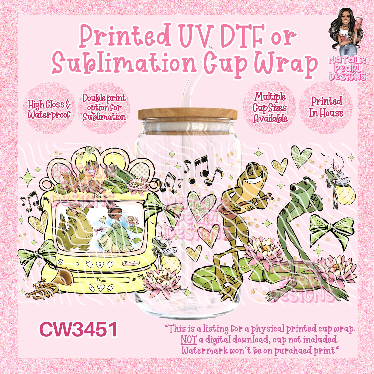 CW3451 UV DTF/SUB Cup Wraps