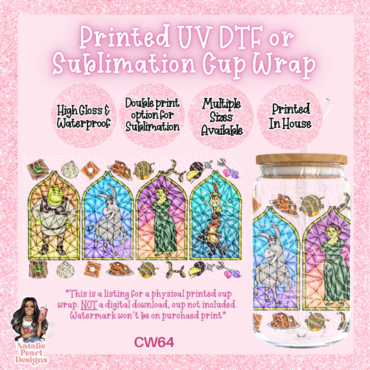 CW64 UV DTF/SUB Cup Wrap