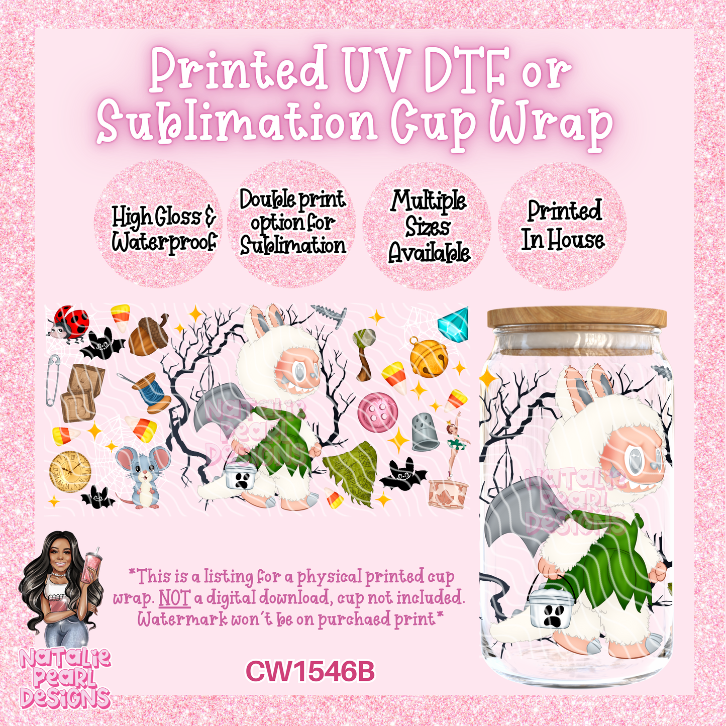 CW1546B UV DTF/SUB Cup Wrap