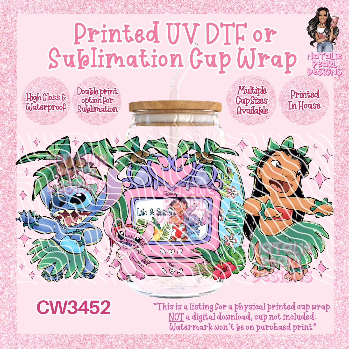 CW3452 UV DTF/SUB Cup Wraps