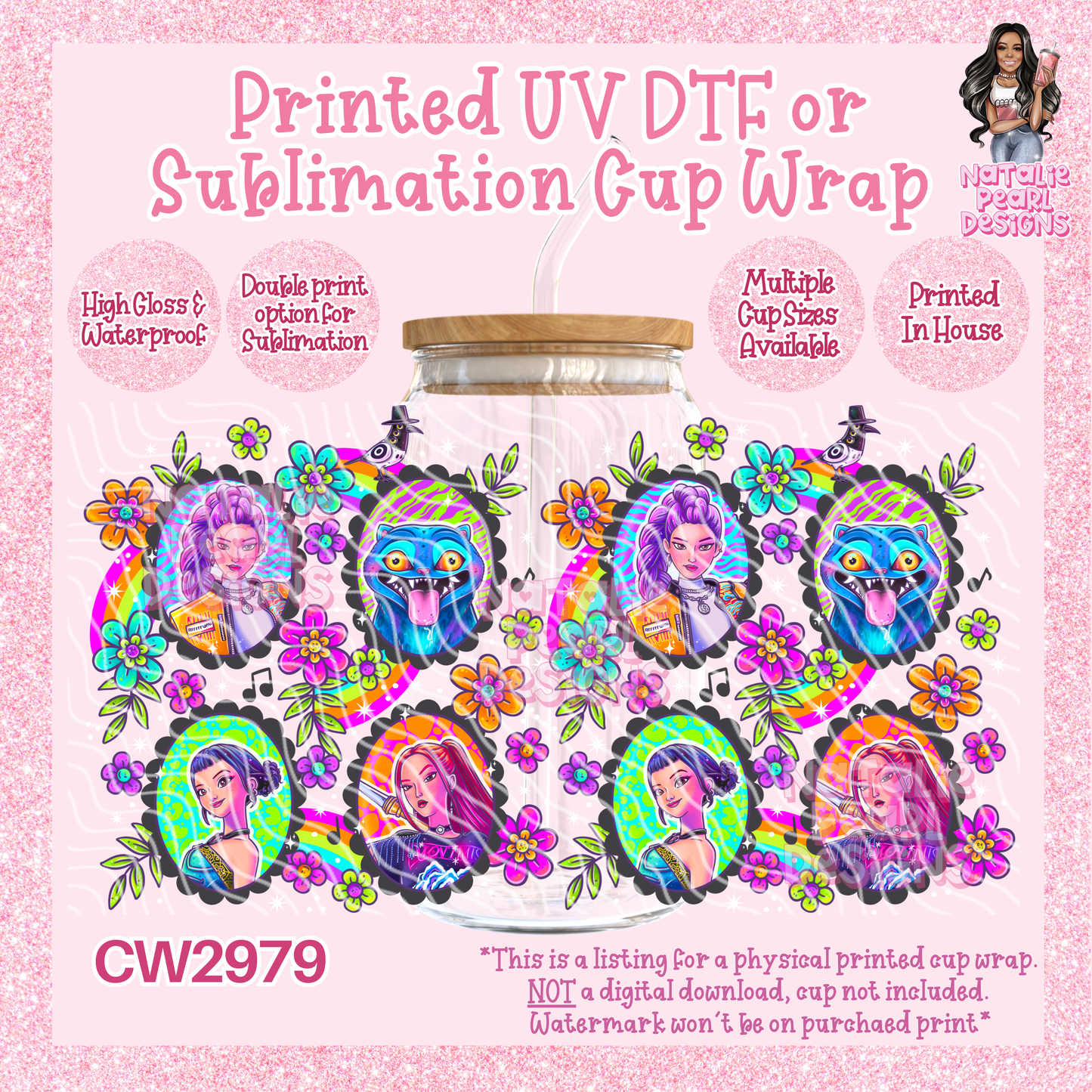 CW2979 UV DTF/SUB Cup Wraps