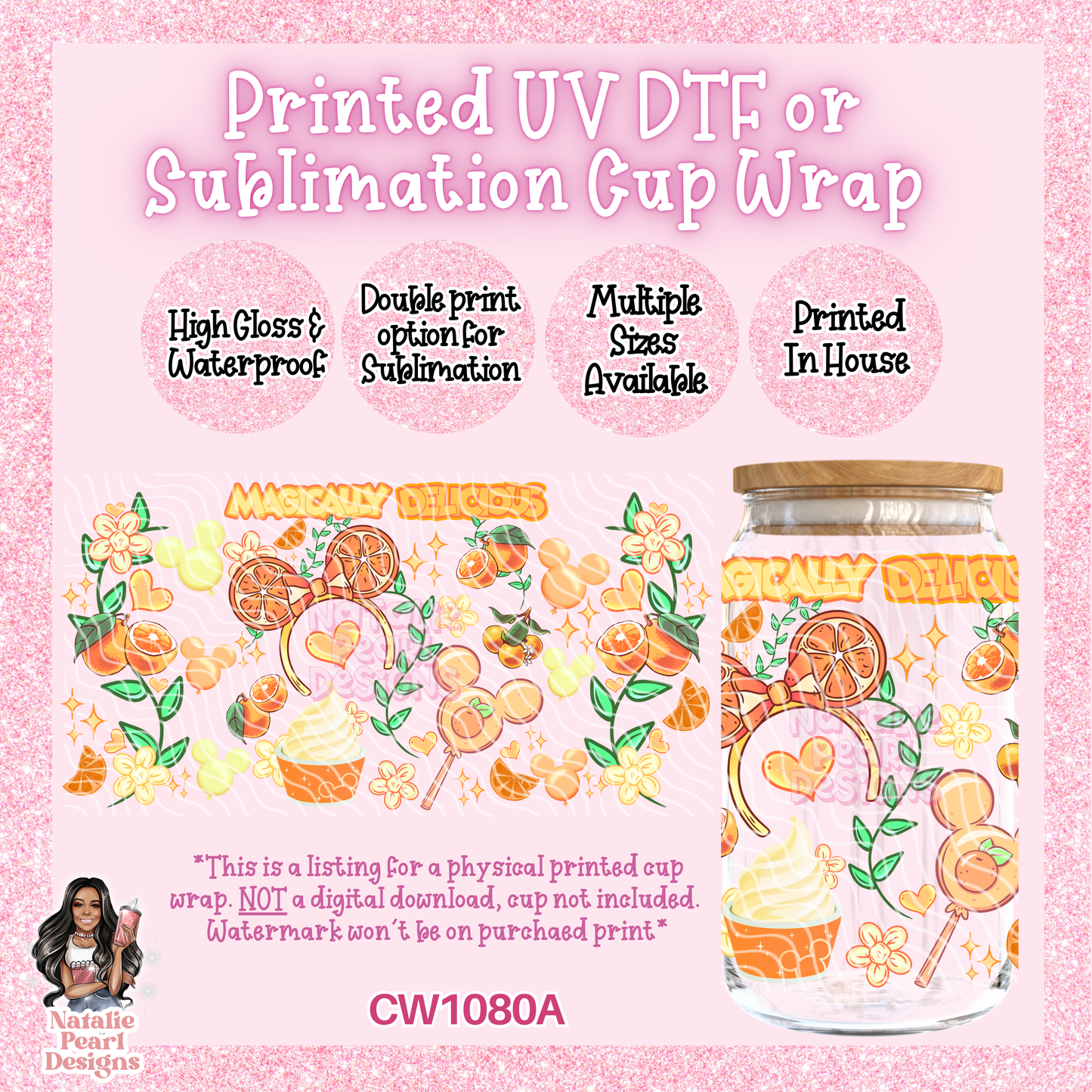 CW1080A UV DTF/SUB Cup Wrap