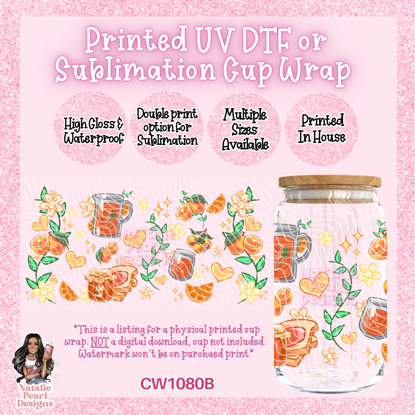 CW1080B UV DTF/SUB Cup Wrap