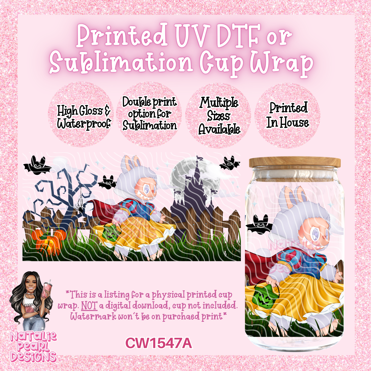 CW1547A UV DTF/SUB Cup Wrap