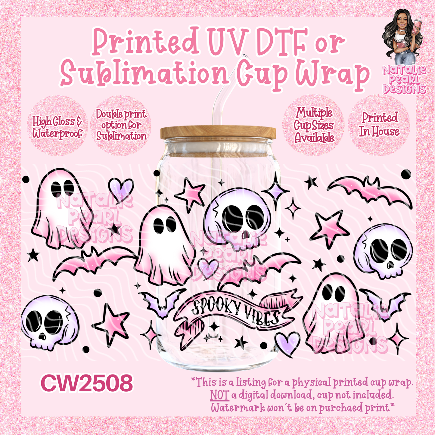 CW2508 UV DTF/SUB Cup Wraps