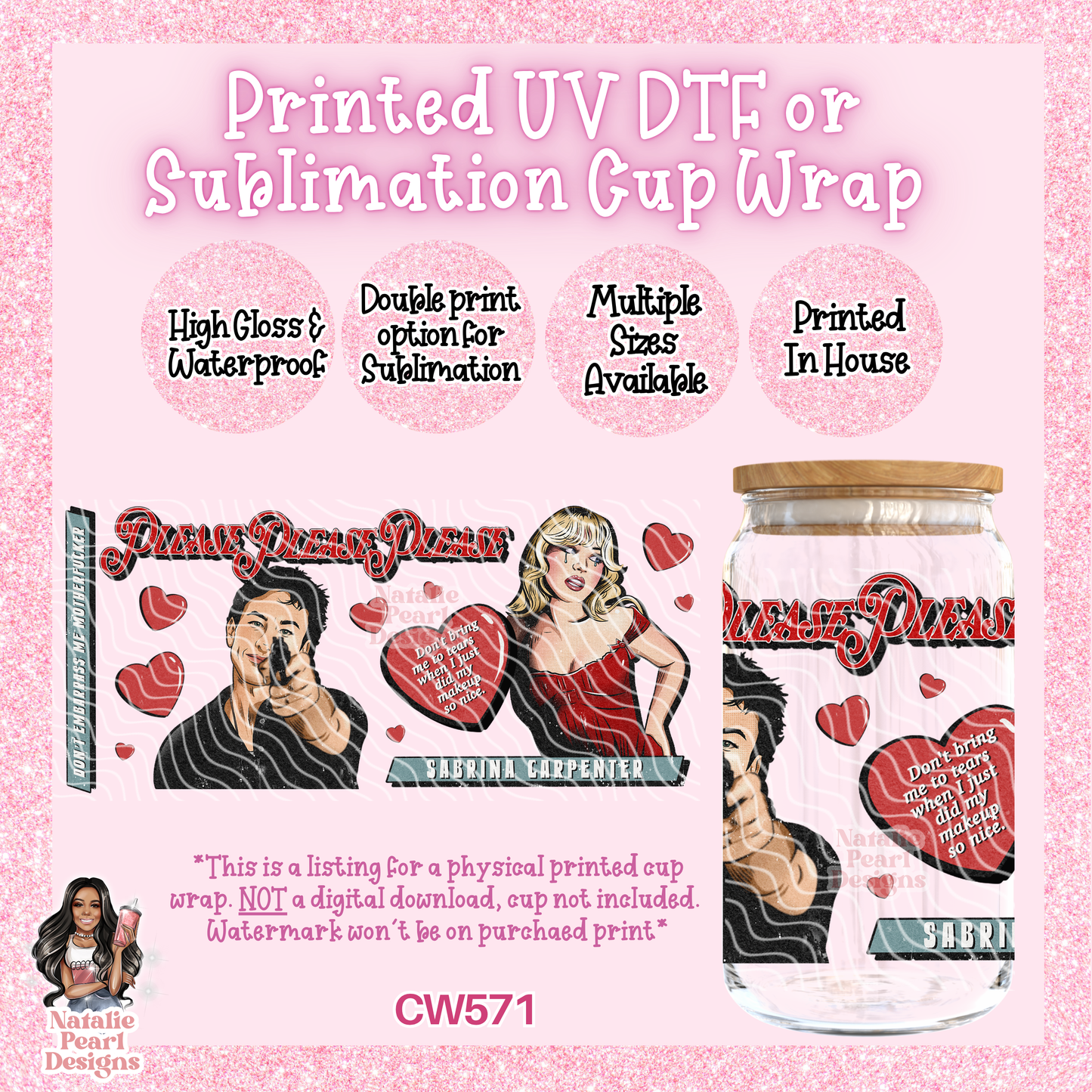 CW571 UV DTF/SUB Cup Wrap