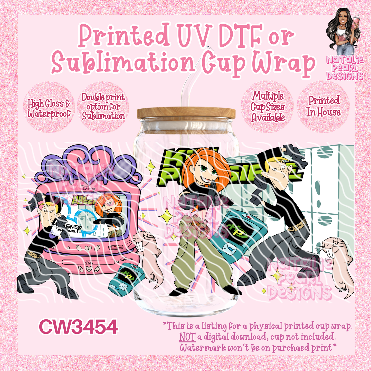CW3454 UV DTF/SUB Cup Wraps