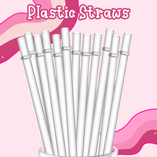 Plastic Frosted Straws