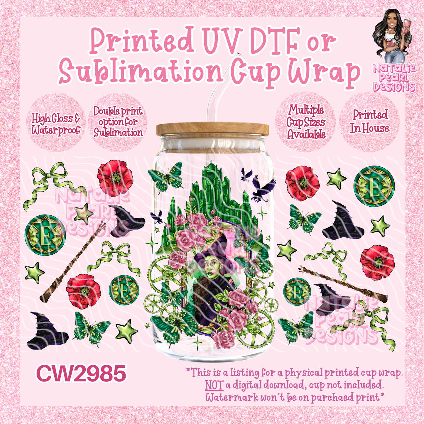 CW2985 UV DTF/SUB Cup Wraps