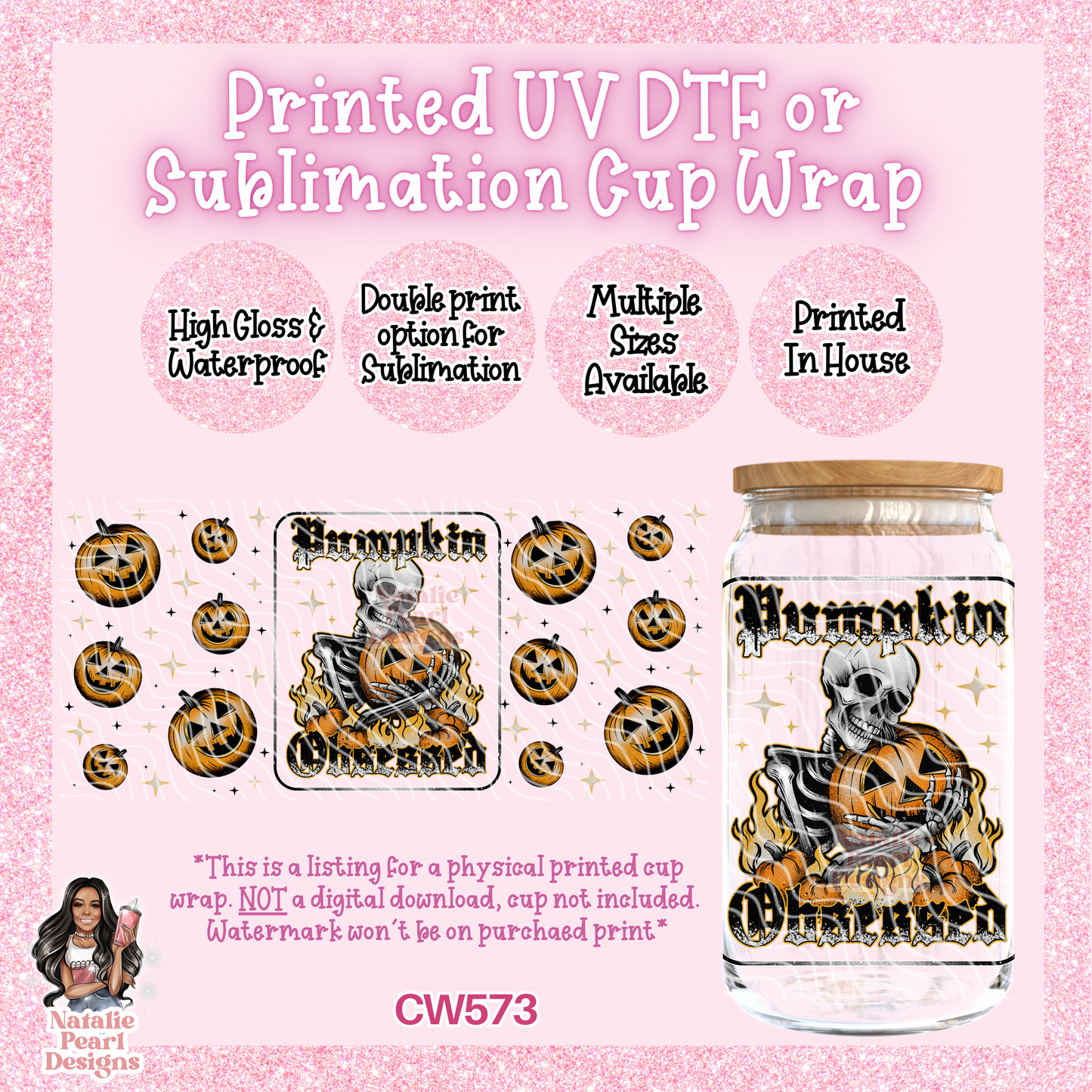 CW573 UV DTF/SUB Cup Wrap