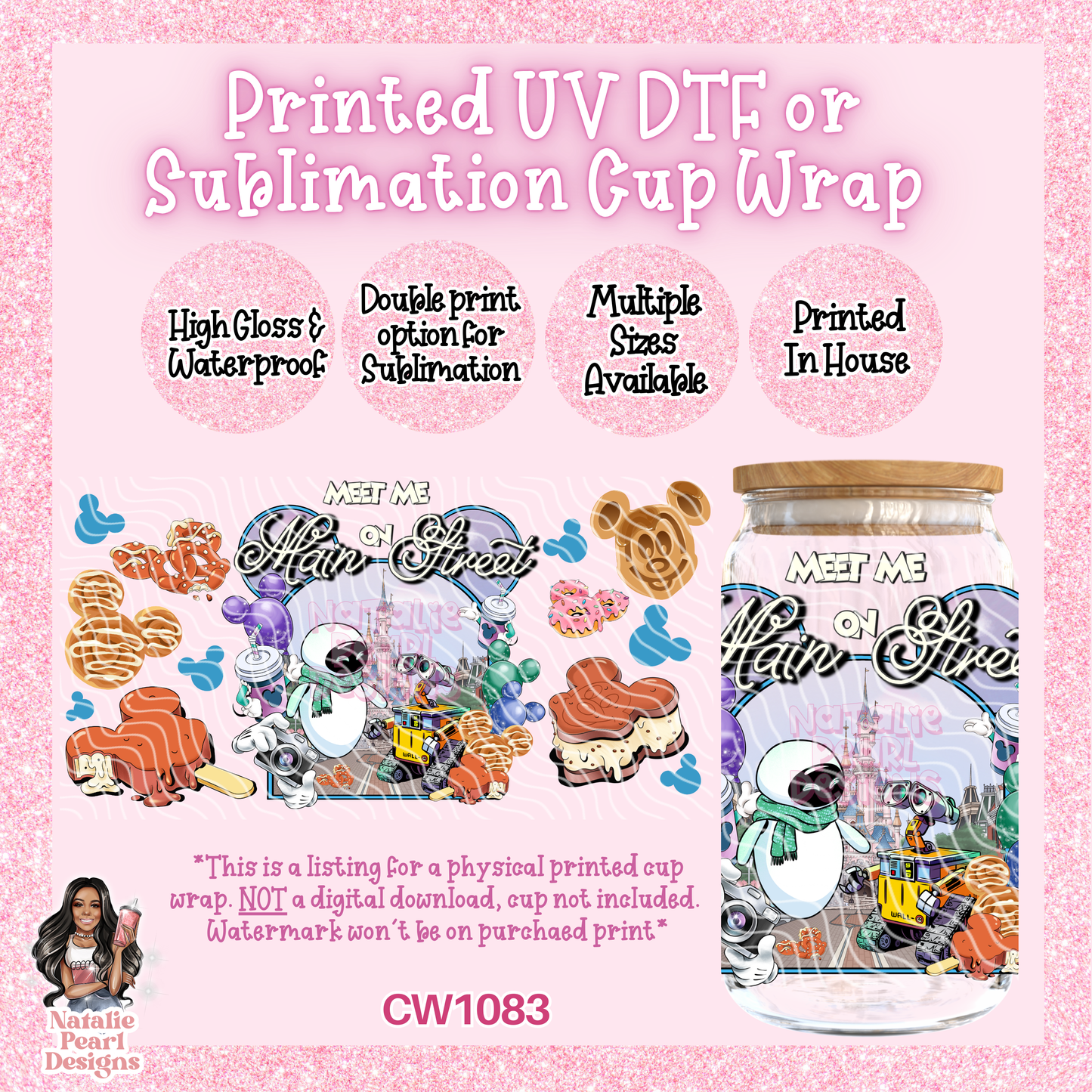 CW1083 UV DTF/SUB Cup Wrap