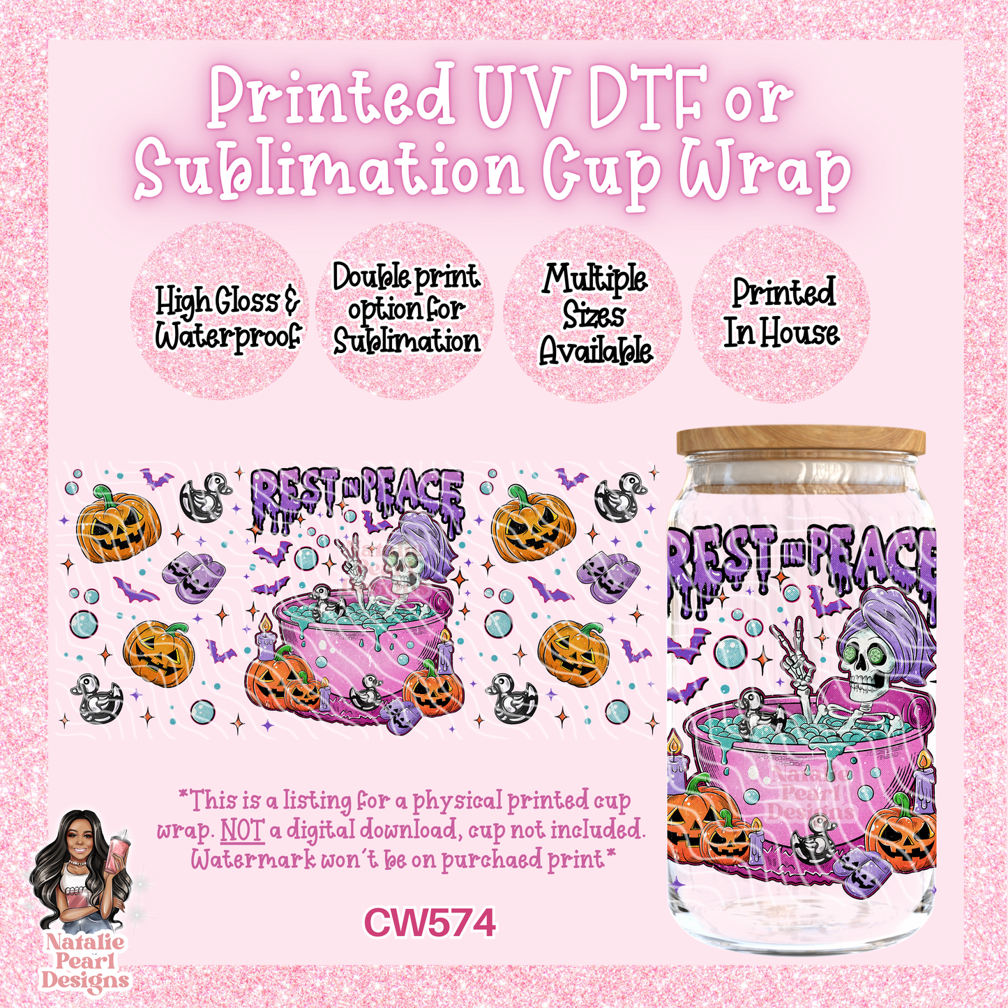 CW574 UV DTF/SUB Cup Wrap