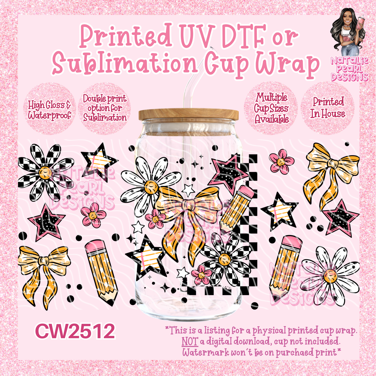 CW2512 UV DTF/SUB Cup Wraps
