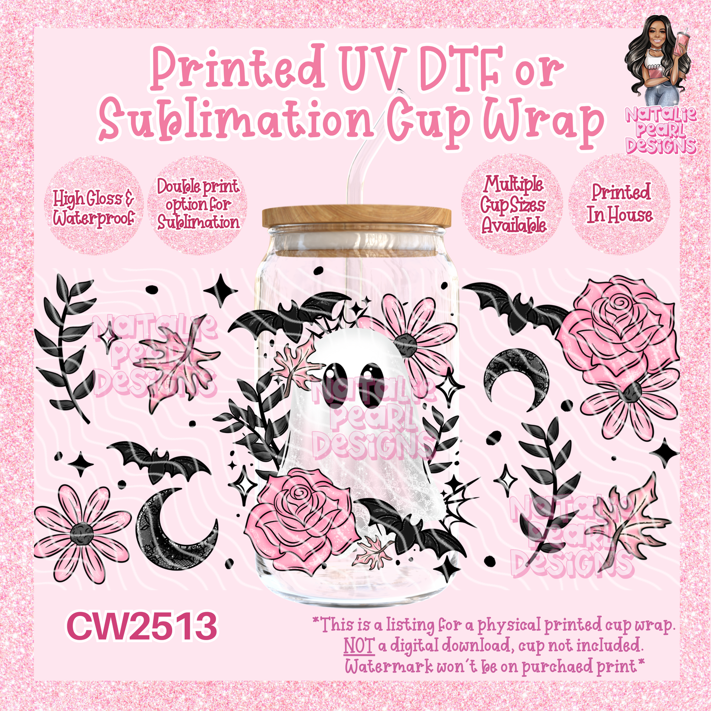 CW2513 UV DTF/SUB Cup Wraps