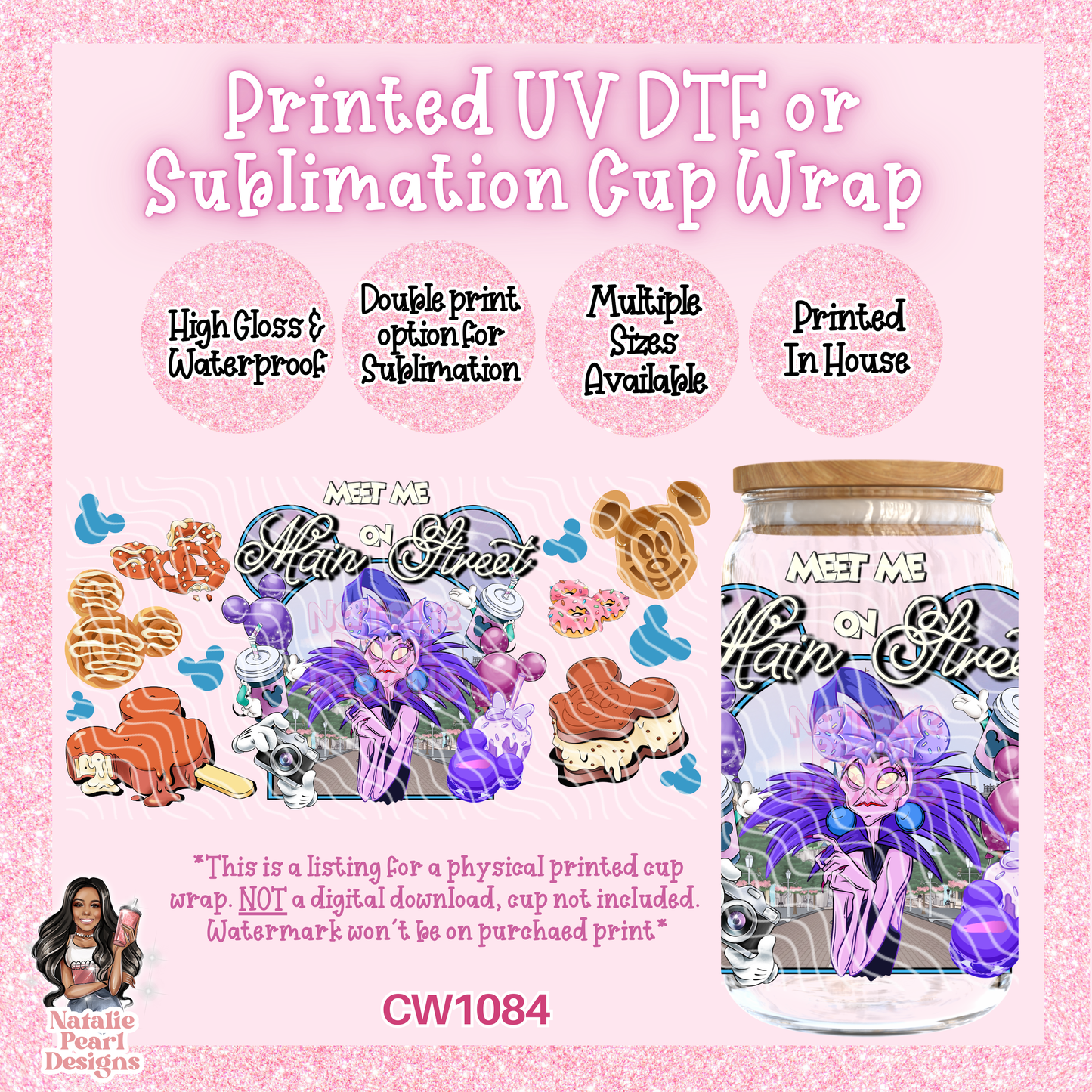 CW1084 UV DTF/SUB Cup Wrap