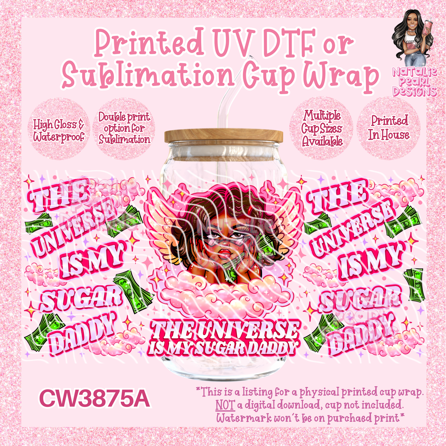 CW3875A UV DTF/SUB Cup Wraps
