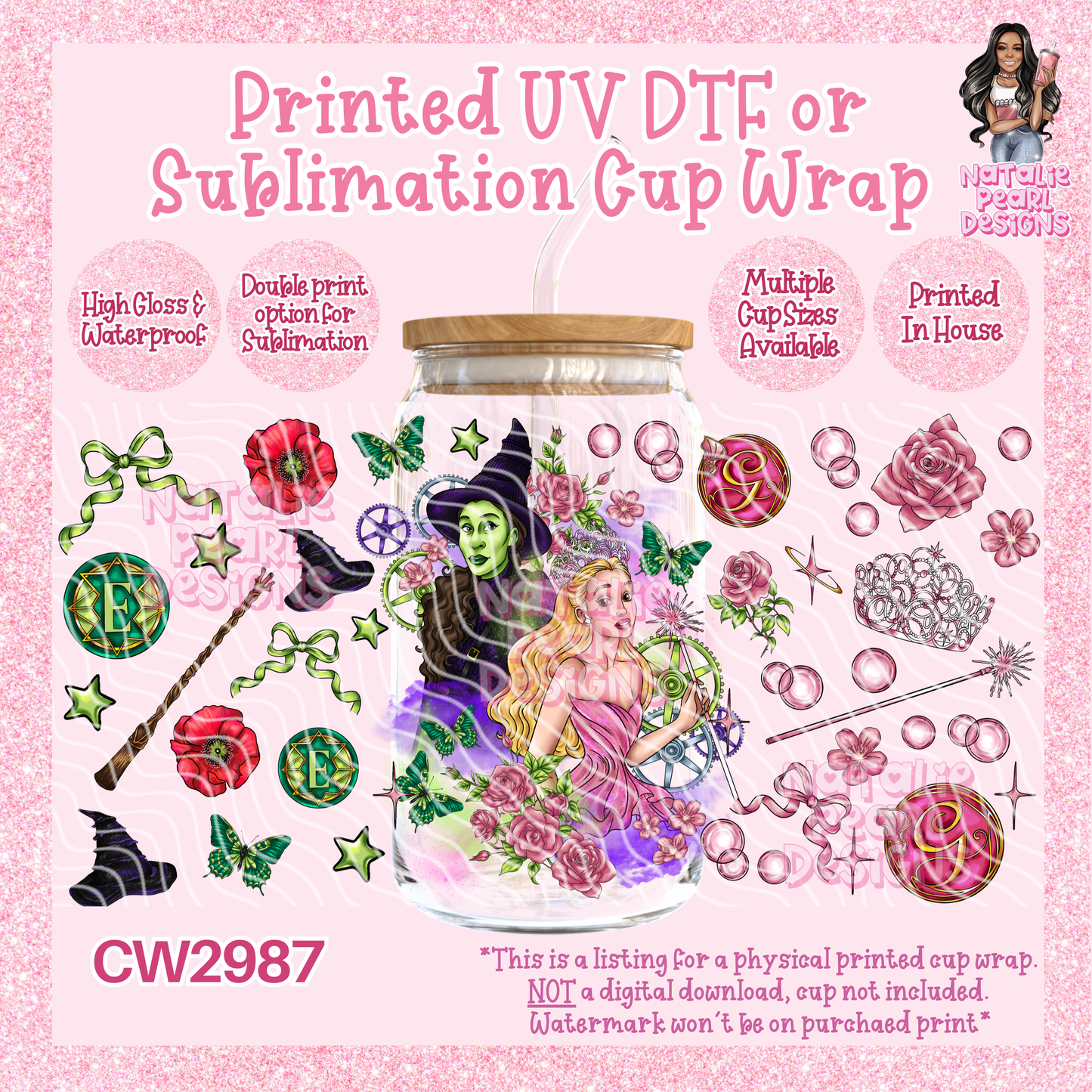 CW2987 UV DTF/SUB Cup Wraps