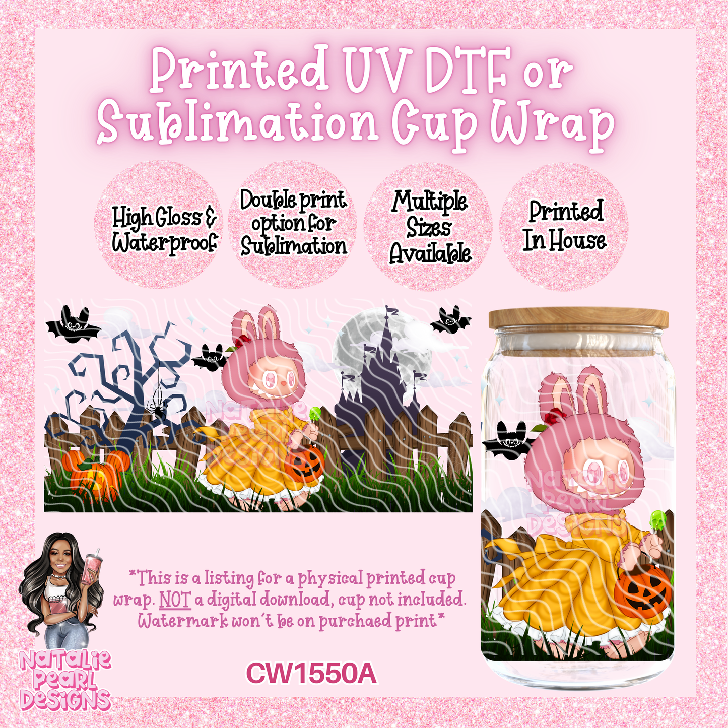 CW1550A UV DTF/SUB Cup Wrap