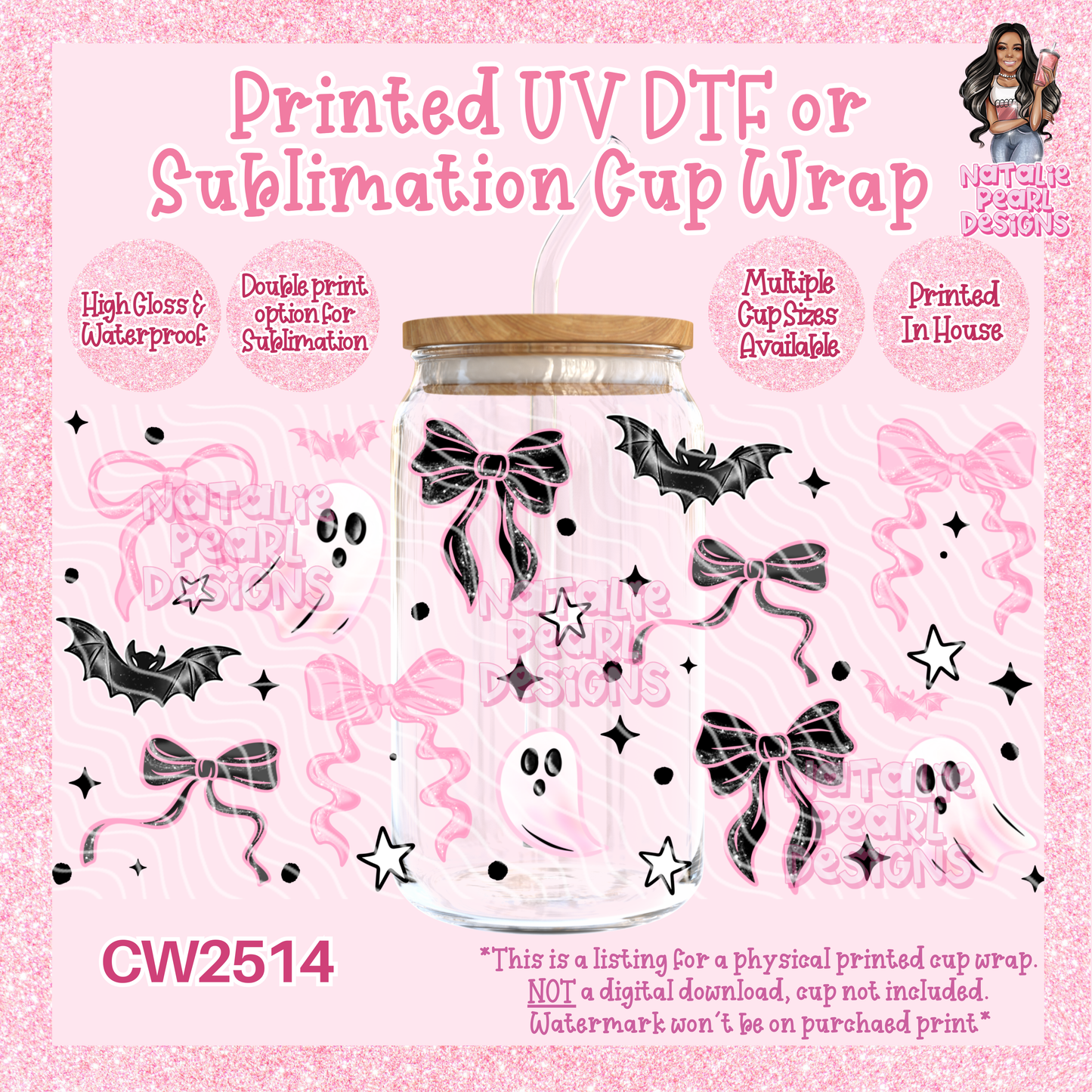 CW2514 UV DTF/SUB Cup Wraps
