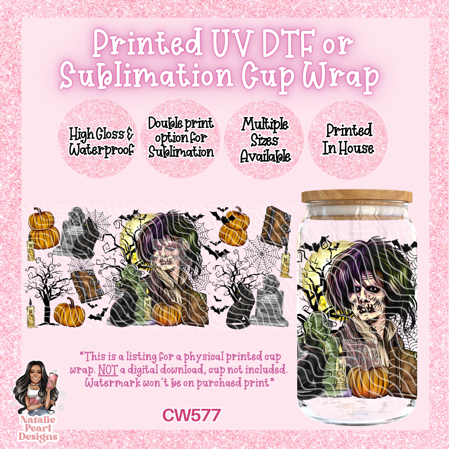 CW577 UV DTF/SUB Cup Wrap